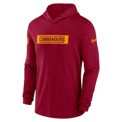Washington Commanders 2024/25 Sideline Performance Long Sleeve Hoodie T-Shirt - Burgundy | Nike online