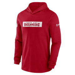 Tampa Bay Buccaneers 2024/25 Sideline Performance Long Sleeve Hoodie T-Shirt - Red | Nike cheap