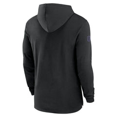 Baltimore Ravens 2024/25 Sideline Performance Long Sleeve Hoodie T-Shirt - Black | Nike outlet
