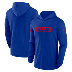 Buffalo Bills 2024/25 Sideline Performance Long Sleeve Hoodie T-Shirt - Royal | Nike sale
