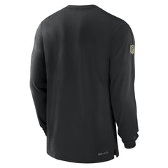 New Orleans Saints Sideline Player Performance Long Sleeve T-Shirt - Black | Nike for sale