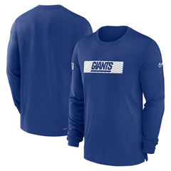 New York Giants Sideline Player Performance Long Sleeve T-Shirt - Royal | Nike on sale