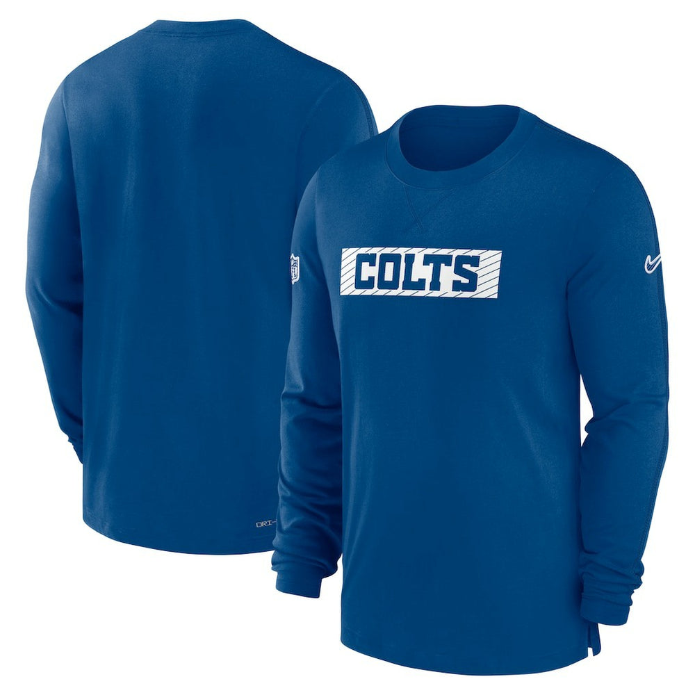 Indianapolis Colts Sideline Player Performance Long Sleeve T-Shirt - Royal | Nike discount