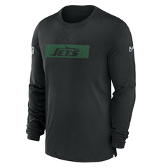 New York Jets Sideline Player Performance Long Sleeve T-Shirt - Black | Nike for sale
