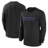 Baltimore Ravens Sideline Player Performance Long Sleeve T-Shirt - Black | Nike online