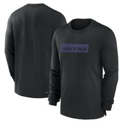 Baltimore Ravens Sideline Player Performance Long Sleeve T-Shirt - Black | Nike online