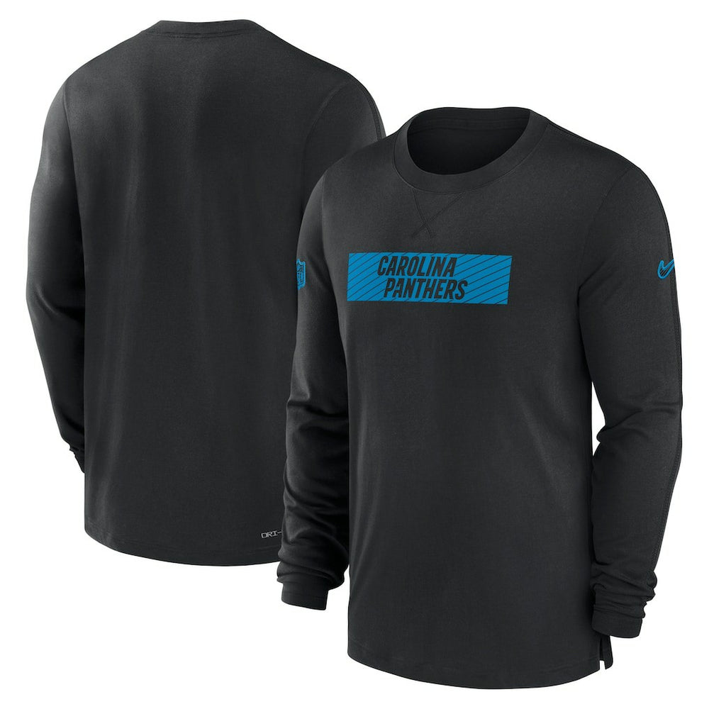 Carolina Panthers Sideline Player Performance Long Sleeve T-Shirt - Black | Nike on sale