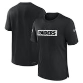 Las Vegas Raiders Sideline Player Performance T-Shirt - Black | Nike for sale