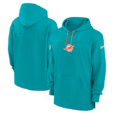 Miami Dolphins Sideline Jersey Performance Pullover Hoodie - Aqua | Nike cheap