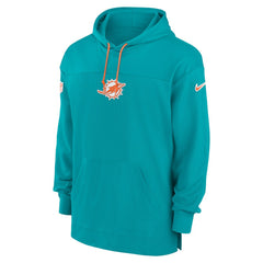 Miami Dolphins Sideline Jersey Performance Pullover Hoodie - Aqua | Nike cheap