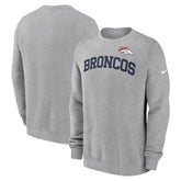 Denver Broncos Club Pullover Sweatshirt - Heather Gray | Nike outlet