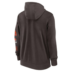 Cleveland Browns Primetime Club Full-Zip Hoodie - Brown | Nike outlet