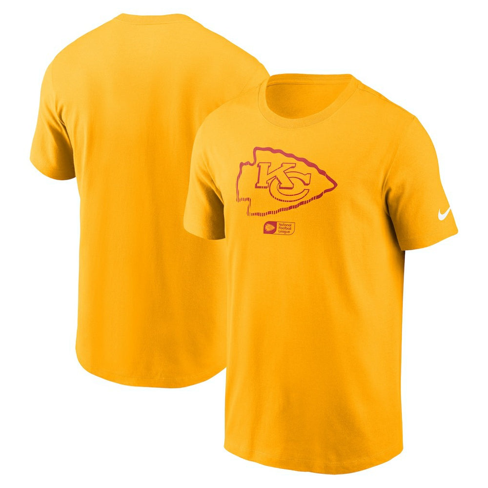 Kansas City Chiefs Faded Essential T-Shirt - Gold | Nike online