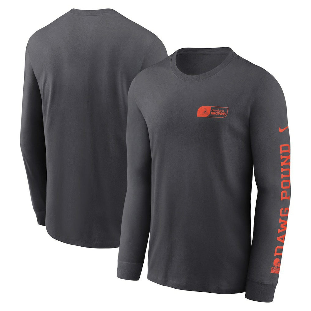 Cleveland Browns All Out Long Sleeve T-Shirt - Anthracite | Nike cheap