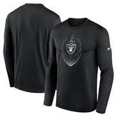 Las Vegas Raiders Icon Legend Performance Long Sleeve T-Shirt - Black | Nike outlet