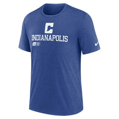 Indianapolis Colts Overlap Lockup Tri-Blend T-Shirt - Royal | Nike online