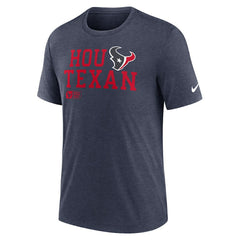 Houston Texans Overlap Lockup Tri-Blend T-Shirt - Navy | Nike cheap