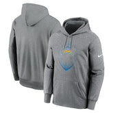Los Angeles Chargers Icon Performance Pullover Hoodie - Heather Gray | Nike cheap