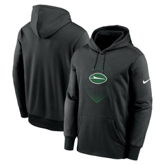New York Jets Icon Performance Pullover Hoodie - Black | Nike on sale