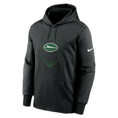 New York Jets Icon Performance Pullover Hoodie - Black | Nike on sale