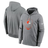 Cleveland Browns Icon Performance Pullover Hoodie - Heather Gray | Nike discount
