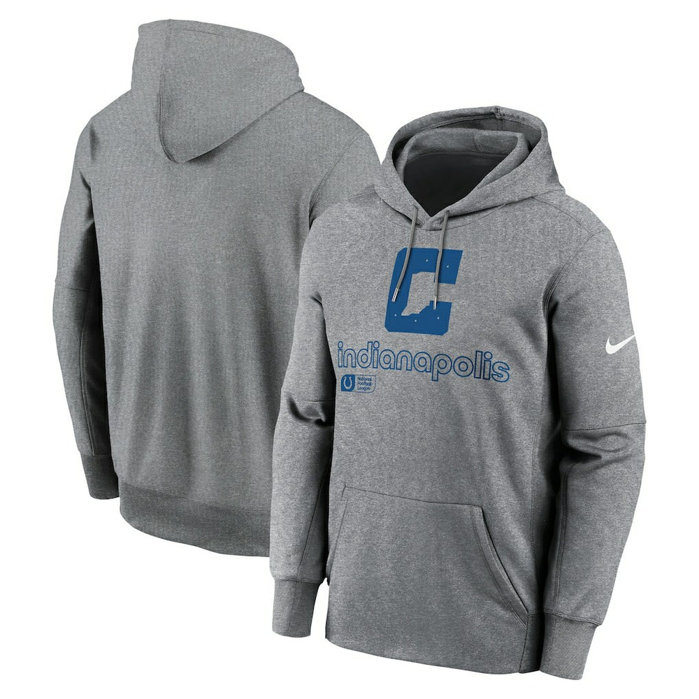 Indianapolis Colts Performance Pullover Hoodie - Heather Gray | Nike cheap