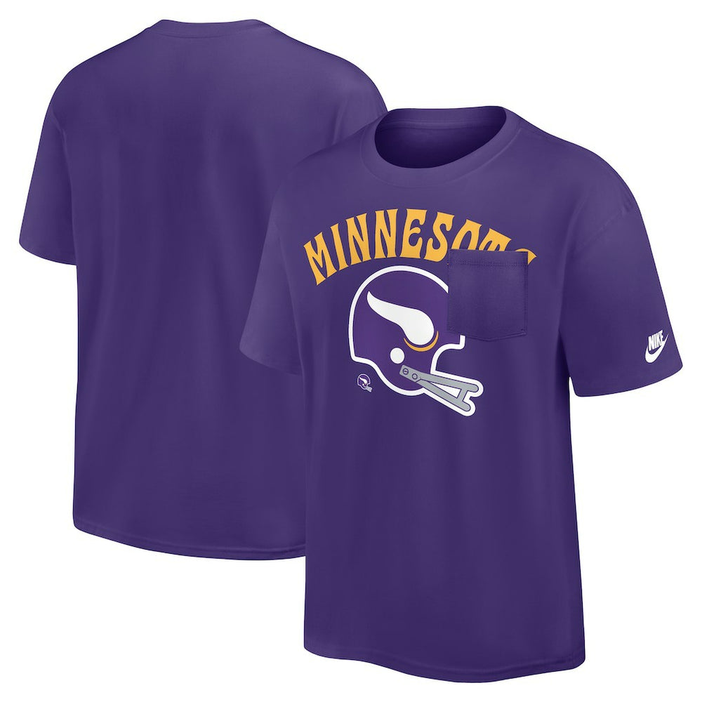 Minnesota Vikings Rewind Heavy Max90 Pocket T-Shirt - Purple | Nike cheap