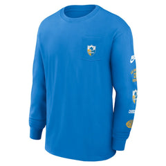 Los Angeles Chargers Rewind Heavy Max90 Pocket Long Sleeve T-Shirt - Powder Blue | Nike for sale