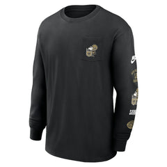 New Orleans Saints Rewind Heavy Max90 Pocket Long Sleeve T-Shirt - Black | Nike online