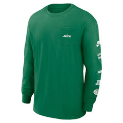New York Jets Rewind Heavy Max90 Pocket Long Sleeve T-Shirt - Green | Nike cheap