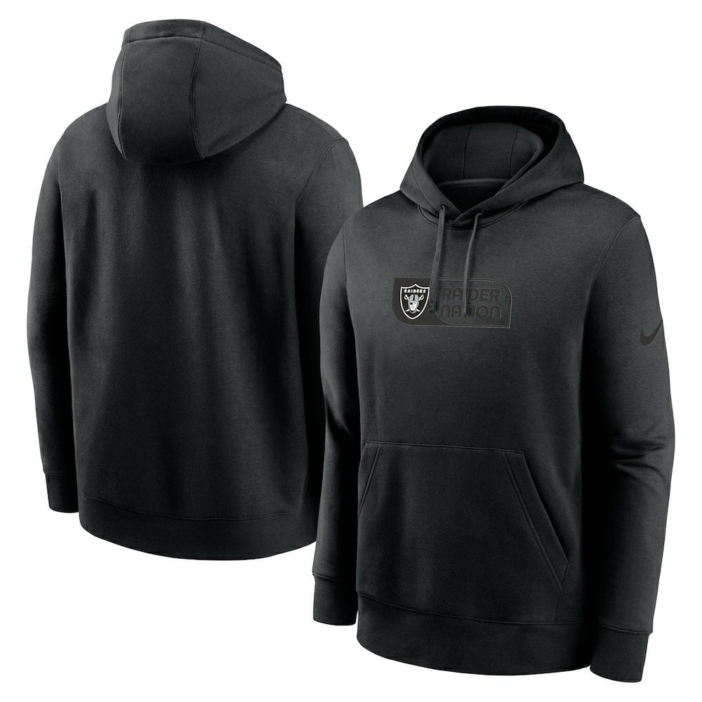 Las Vegas Raiders Edge Pack French Terry Club Pullover Hoodie - Black | Nike for sale