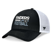 Las Vegas Raiders Upper Trucker Adjustable Hat - Black/White for sale