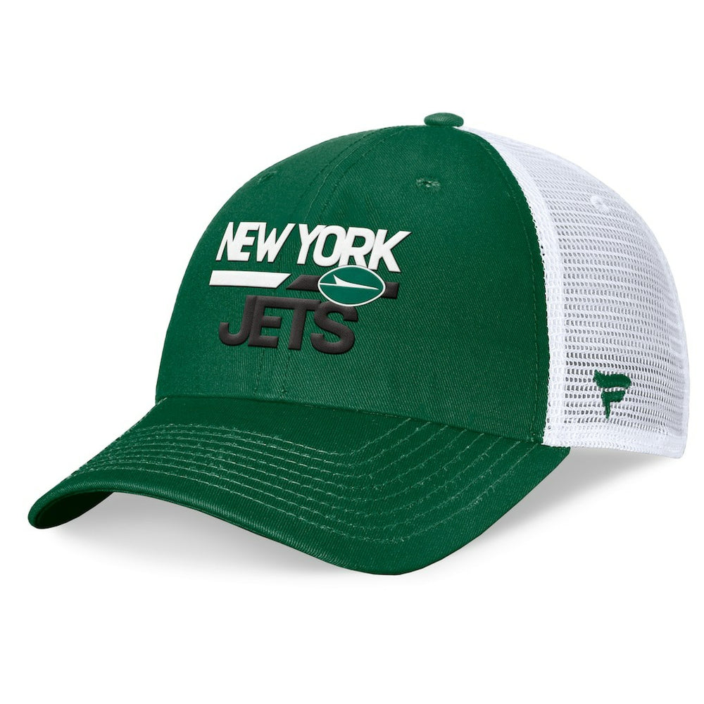 New York Jets Upper Trucker Adjustable Hat - Green/White cheap