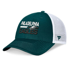 Philadelphia Eagles Upper Trucker Adjustable Hat - Midnight Green/White for sale