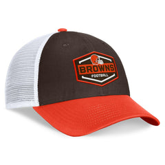 Cleveland Browns Bench Trucker Adjustable Hat - Brown/Orange cheap