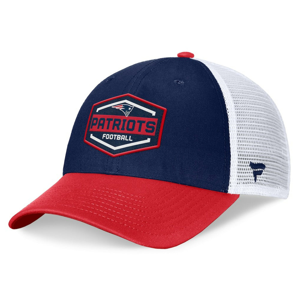 New England Patriots Bench Trucker Adjustable Hat - Navy/Red outlet