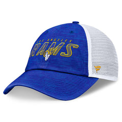 Los Angeles Rams Challenge Trucker Adjustable Hat - Heather Royal discount