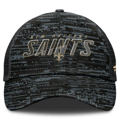 New Orleans Saints Challenge Trucker Adjustable Hat - Heather Black for sale