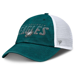Philadelphia Eagles Challenge Trucker Adjustable Hat - Heather Midnight Green outlet