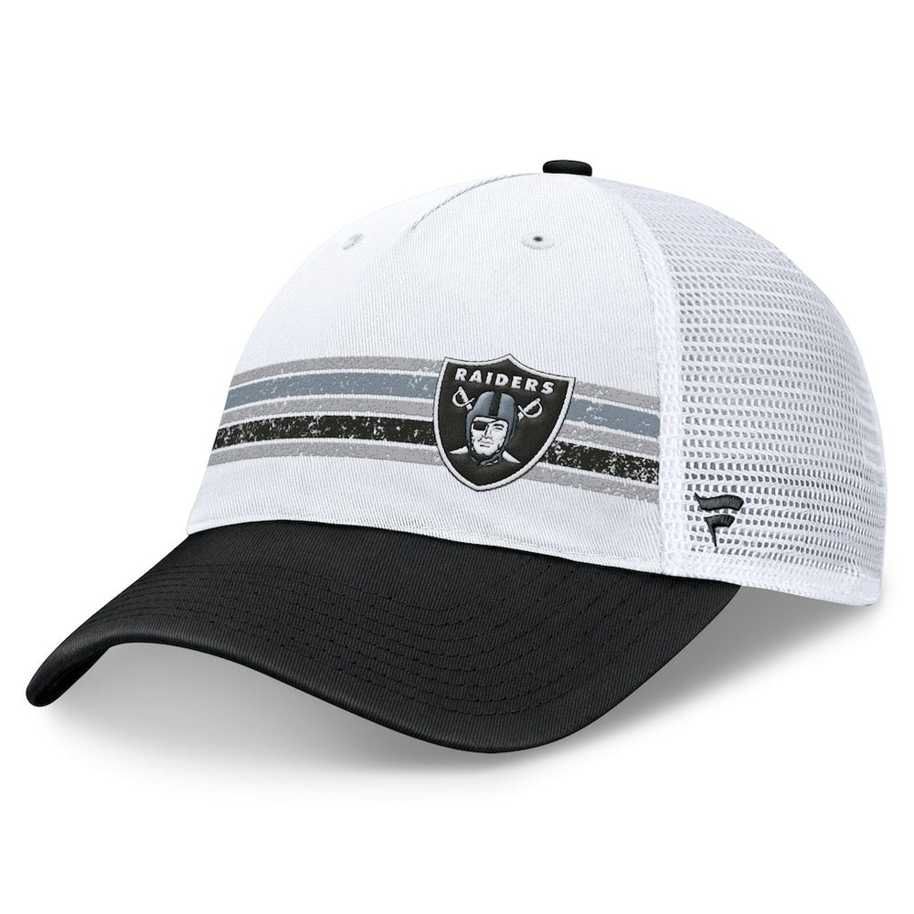 Las Vegas Raiders Flawless Stripe Adjustable Hat - White/Black outlet