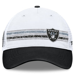 Las Vegas Raiders Flawless Stripe Adjustable Hat - White/Black outlet
