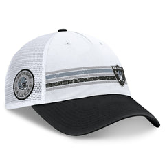 Las Vegas Raiders Flawless Stripe Adjustable Hat - White/Black outlet