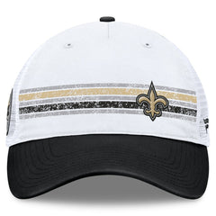 New Orleans Saints Flawless Stripe Adjustable Hat - White/Black cheap
