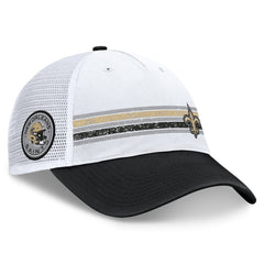 New Orleans Saints Flawless Stripe Adjustable Hat - White/Black cheap