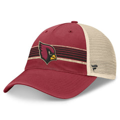 Arizona Cardinals Center Stripe Trucker Adjustable Hat - Cardinal/Natural outlet