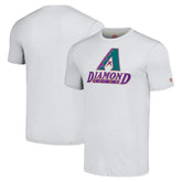 Arizona Diamondbacks Homage Hand-Drawn Logo Tri-Blend T-Shirt - Gray