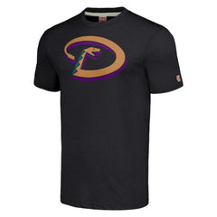 Arizona Diamondbacks Homage Hand-Drawn Logo Tri-Blend T-Shirt - Heather Charcoal