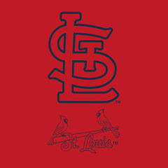 St. Louis Cardinals Women's Backup Option Pullover Hoodie - Red/White