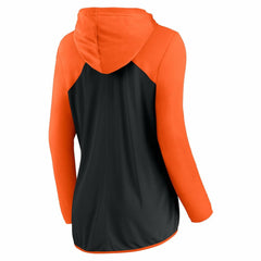 San Francisco Giants Women's Script Sleeve Full-Zip Hoodie - Black/Orange
