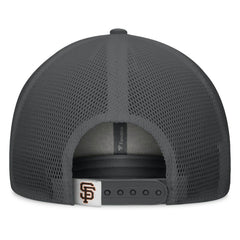 San Francisco Giants A-Frame Trucker Adjustable Hat - Gray/Graphite
